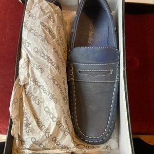 Akademiks Men's Dark Blue/Navy Loafers
